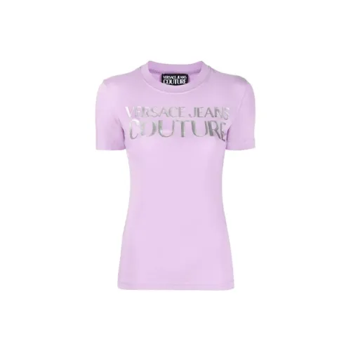 VERSACE JEANS COUTURE T-Shirts Women's Purple