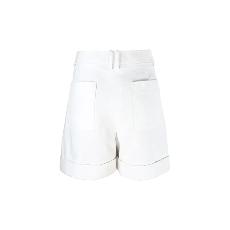 BALMAIN Casual Shorts Women's White-1