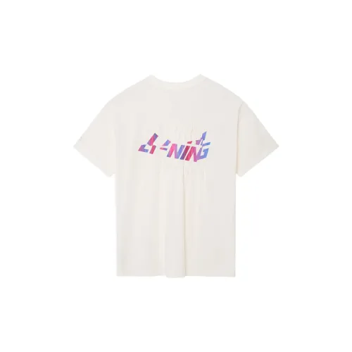 LiNing China Li Ning T-Shirts Women's Off White