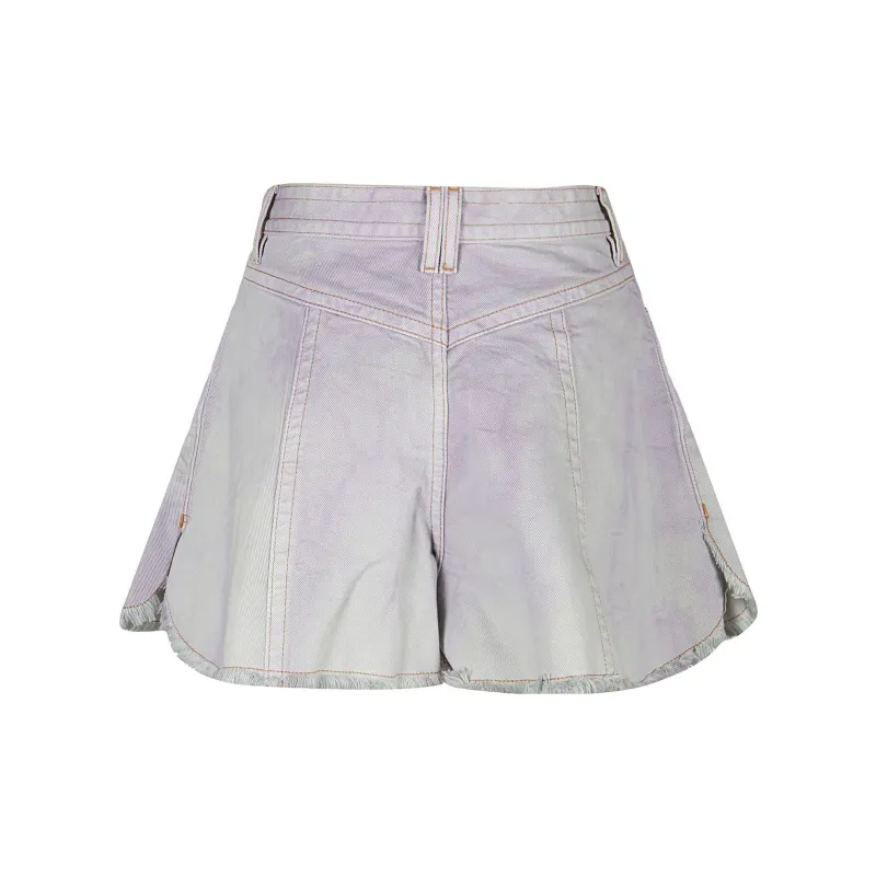 IRO NIGHT Denim Shorts Women's Light Purple-1