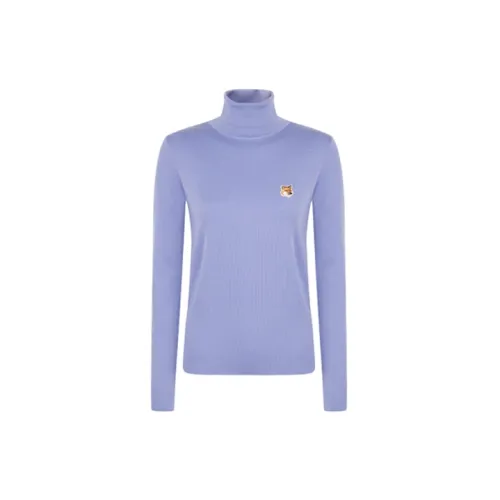 Maison Kitsune Sweaters Women's Purple Blue