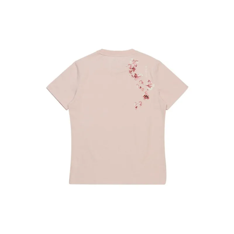 LiNing T Shirts Women's Pink-1
