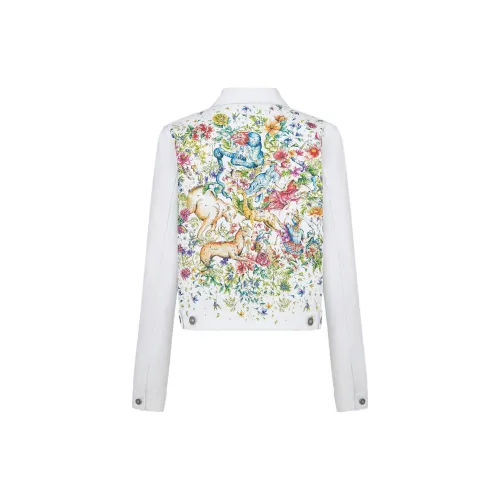 DIOR Quarterly New Products Denim Jackets Women's White