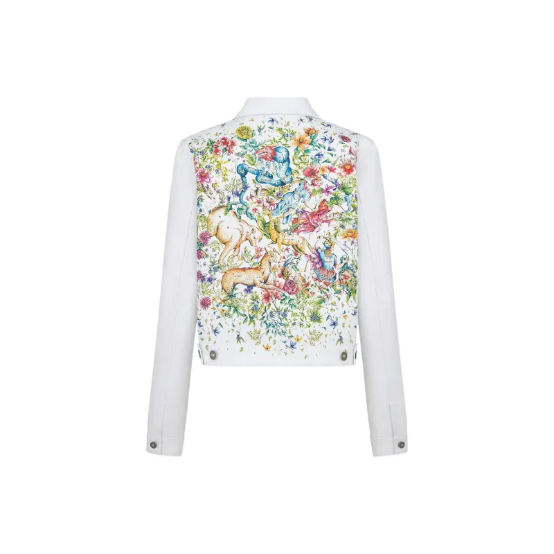 DIOR FW22 Denim Jacket Women's White-1