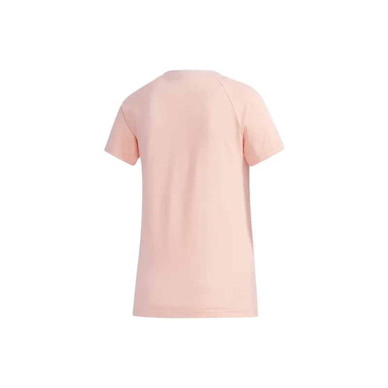 Adidas Neo Raglan Sleeve T Shirt Women's Hazy Coral Pink-1