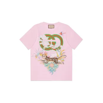 GUCCI Chinese New Year SS22 Regular T Shirt Women's Pink