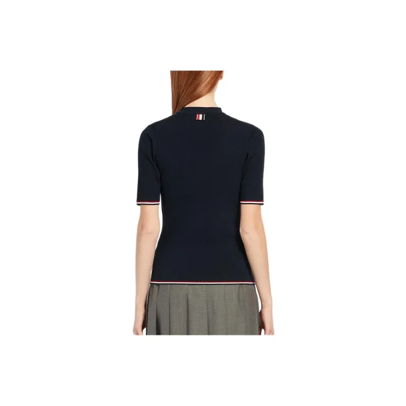 THOM BROWNE Crop Tops Women's Marine Blue-1
