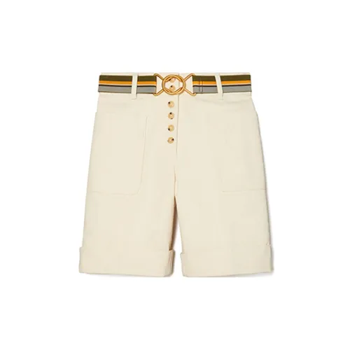 TORY BURCH Casual Shorts Women's Off White