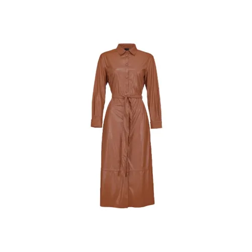 PINKO Trench Coats Women's Brown