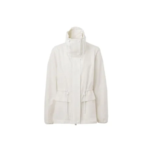 Burberry Jackets Women's Glossy White