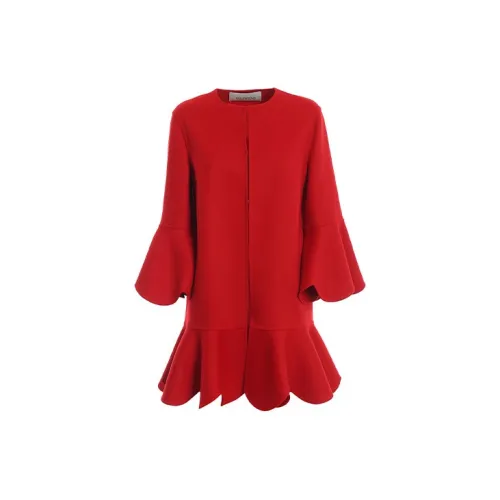 Valentino Coats Women's Red