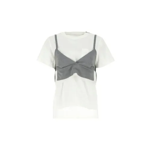 Sacai T-Shirts Women's White