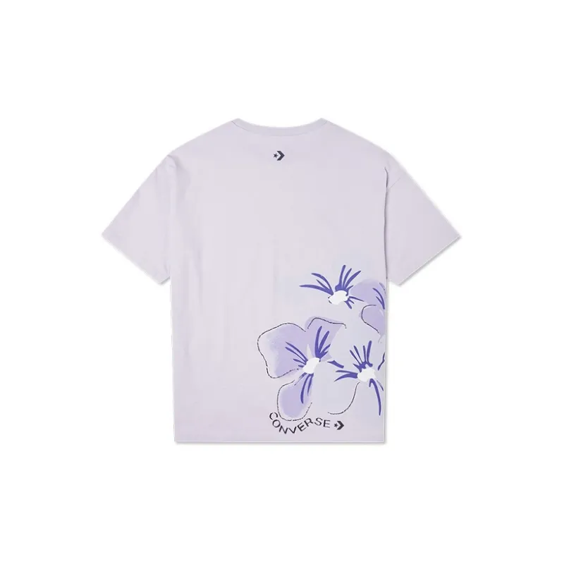Converse IWD T Shirts Women's Light Purple-1