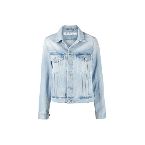 OFF-WHITE SS21 Denim Jackets Women's Light Blue