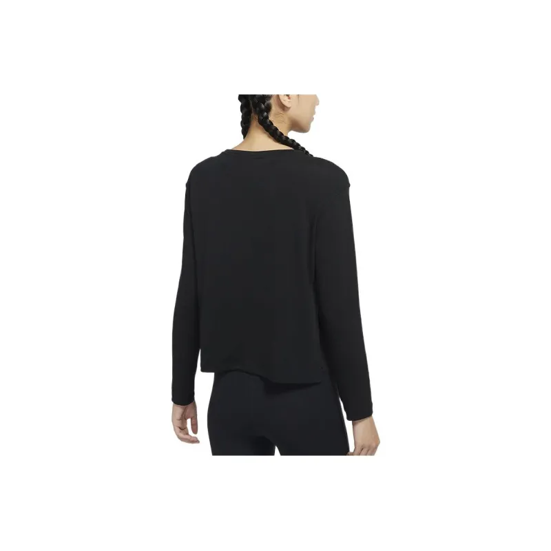 Nike Yoga Dri-FIT Women's Long-Sleeve Top Black-1