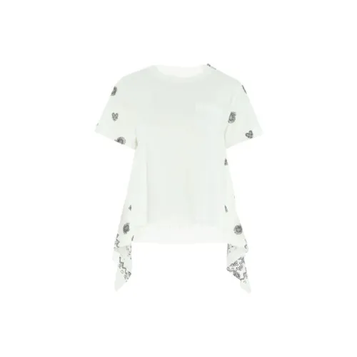 Sacai T-Shirts Women's White