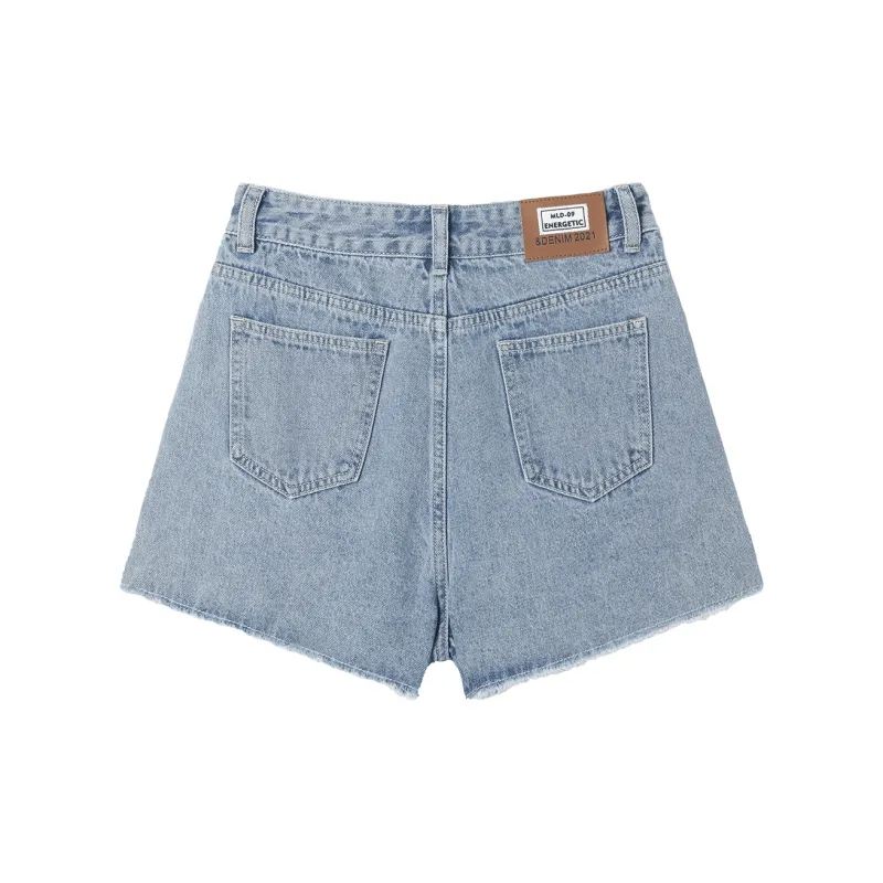 MEETLADY Denim Shorts Women's-7