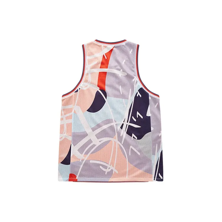 FILA FUSION Sleeveless Sports Shirts Women's Orange Purple-1