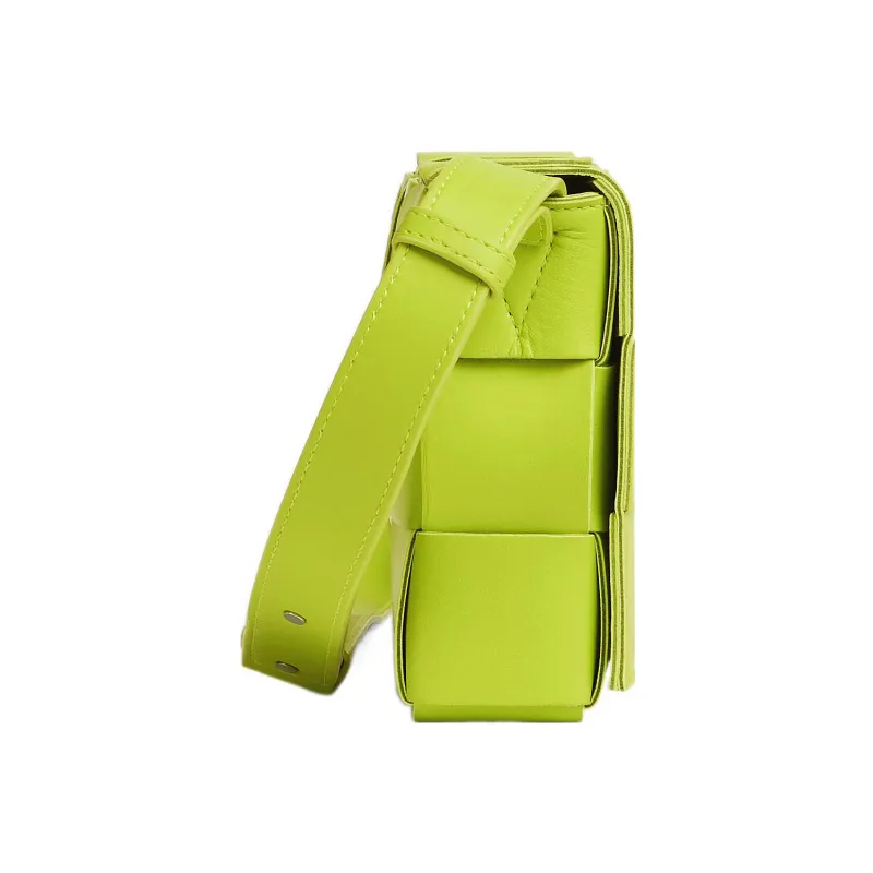 Bottega Veneta Intreccio Weave Cassette Acid Kiwi-3