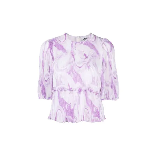 GANNI Shirts Women's Purple