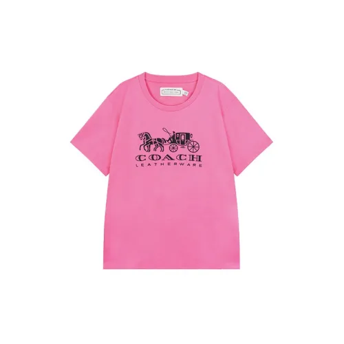 COACH T Shirts Women's Pink
