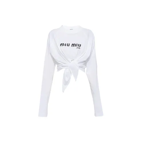 MIU MIU Crop Tops Women's White