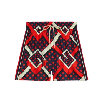 GUCCI G Dot Labyrinth print Shorts
