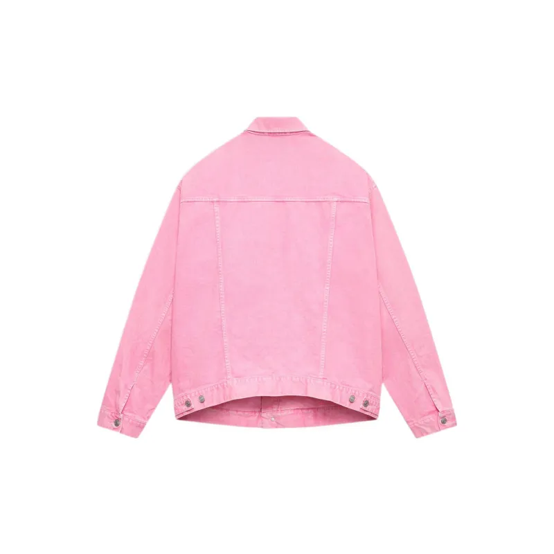 Balenciaga Denim Jacket Women's Pink-1