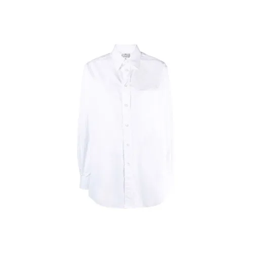 Maison Margiela Long sleeve Plain Organic Cotton Shirt