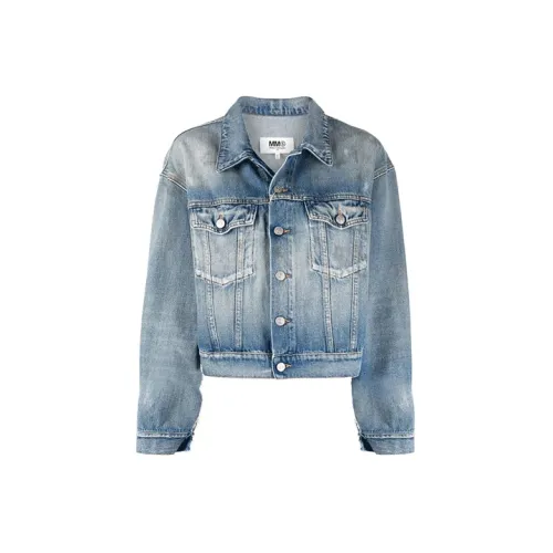 MM6 Maison Margiela Cropped Coats Women's Blue