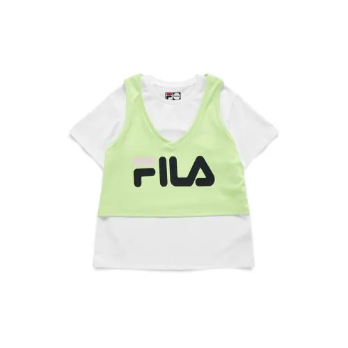 FILA FUSION T-Shirts Women's Early Shoot Yellow