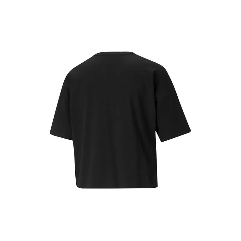 PUMA ESS Crop Tops Women's Black-1