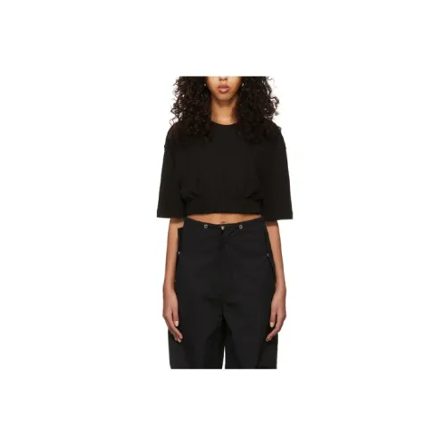 DION LEE Crop Tops Women's Black