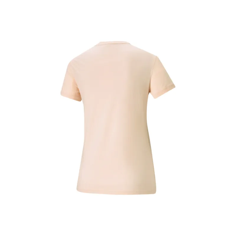 PUMA Heart Tee Love Printing T Shirts Women's Pink-1