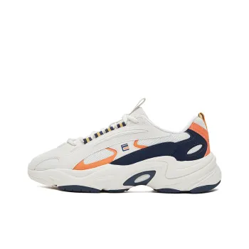 Erke Puffy Shoes 2.0 Low Top Casual Shoes Men's White Orange Blue
