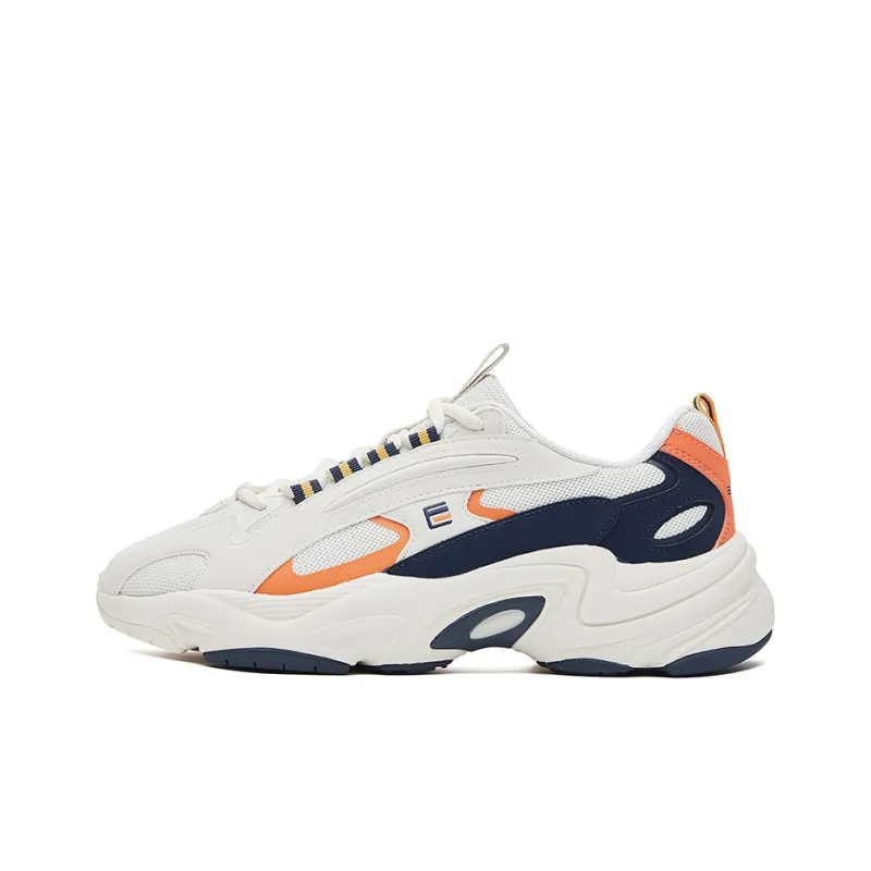 Erke Puffy Shoes 2.0 Low-Top Casual Shoes Men's White Orange Blue-0