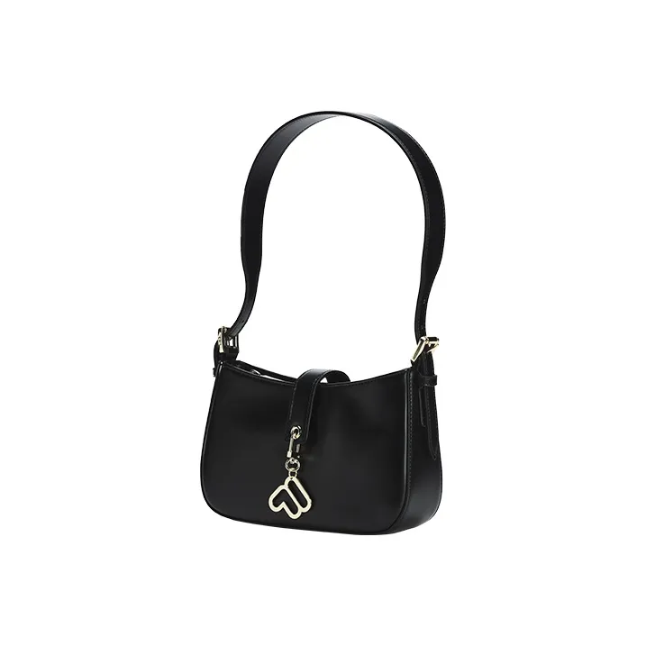 FILA Synthetic Leather Shoulder Bag Crossbody Bag Extra Small Women's Jet Black-1