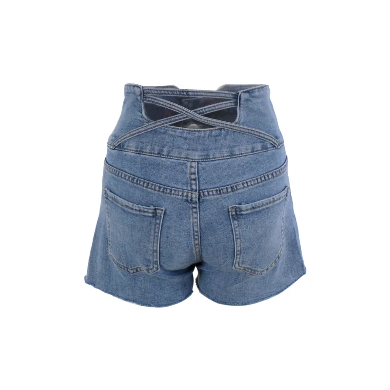 CLOUD SEASON Denim Shorts Women's Blue-1