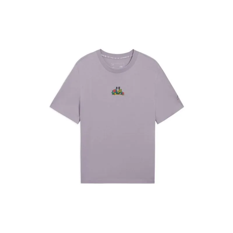 LiNing Sports Life Collection Regular T Shirt Women's Purple-1