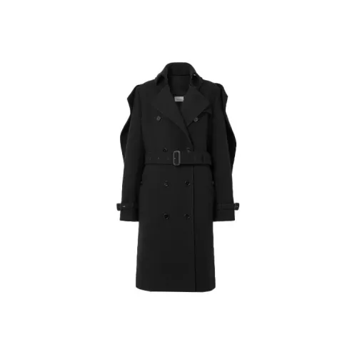 Burberry Trench Coats Women's Black