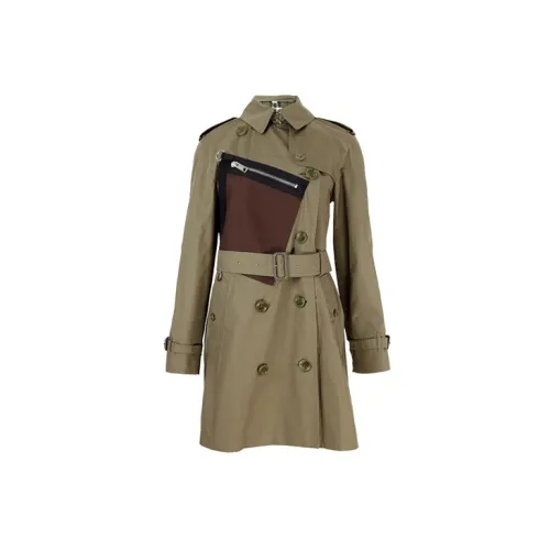 Burberry Trench Coats Women's Green