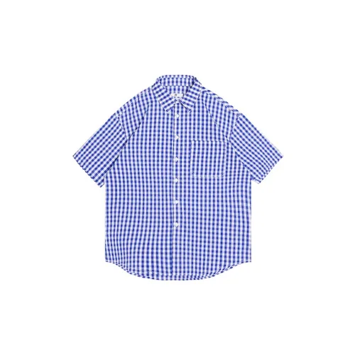 UNRETRO Shirts Unisex Blue Check