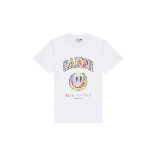 GANNI T-Shirts Women's White