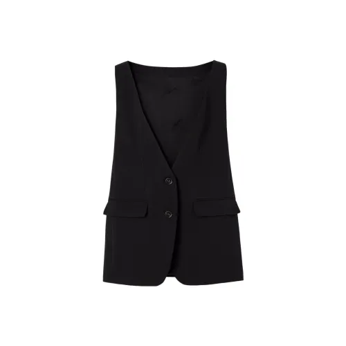 Burberry Vests Women's Black