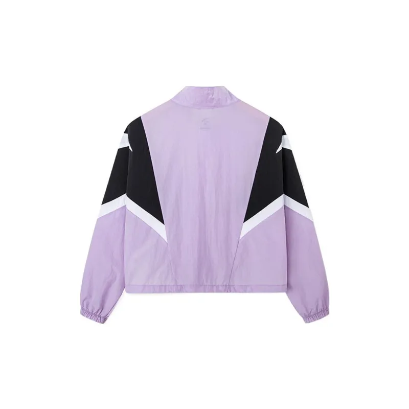 ANTA Life Collection Cropped Coats Women's Light Mulberry Purple-1