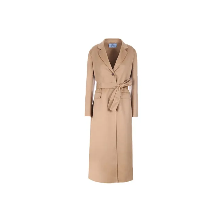 PRADA Velvet Jackets Women's Brown-1