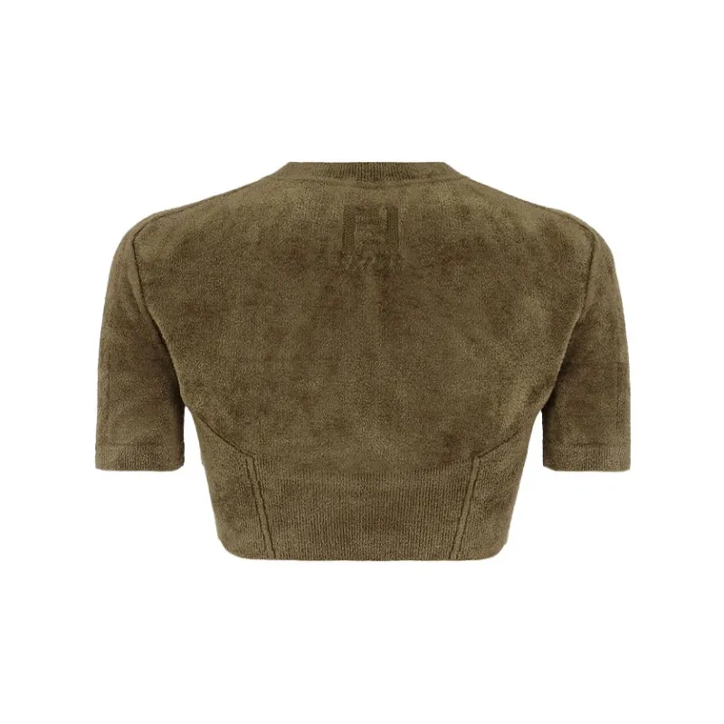 FENDI X Skims Collaboration Crop Tops Women's Green-1