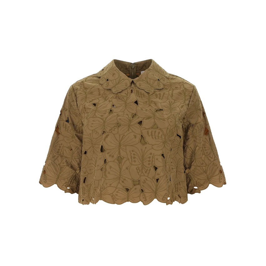 Red Valentino Brown Tops on Sale & Authentic - POIZON