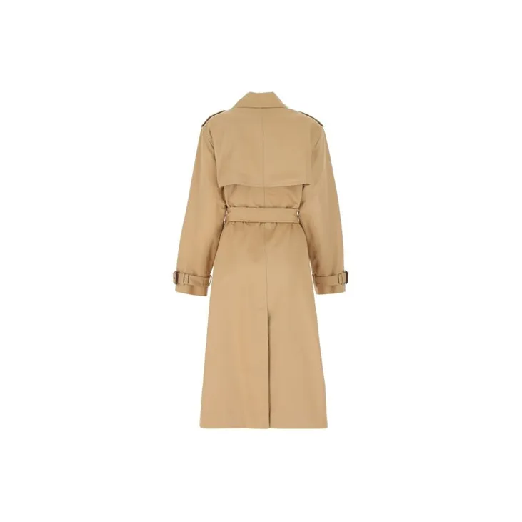 SAINT LAURENT Trench Coats Women's Beige-1