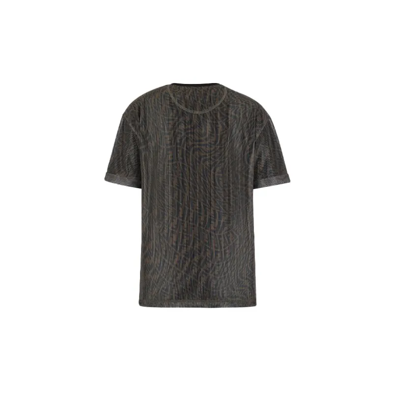 FENDI SS21 Drop Shoulder Sleeve T Shirt Women's Brown-1